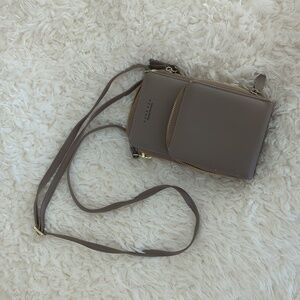 Taupe Satchel Belt Bag